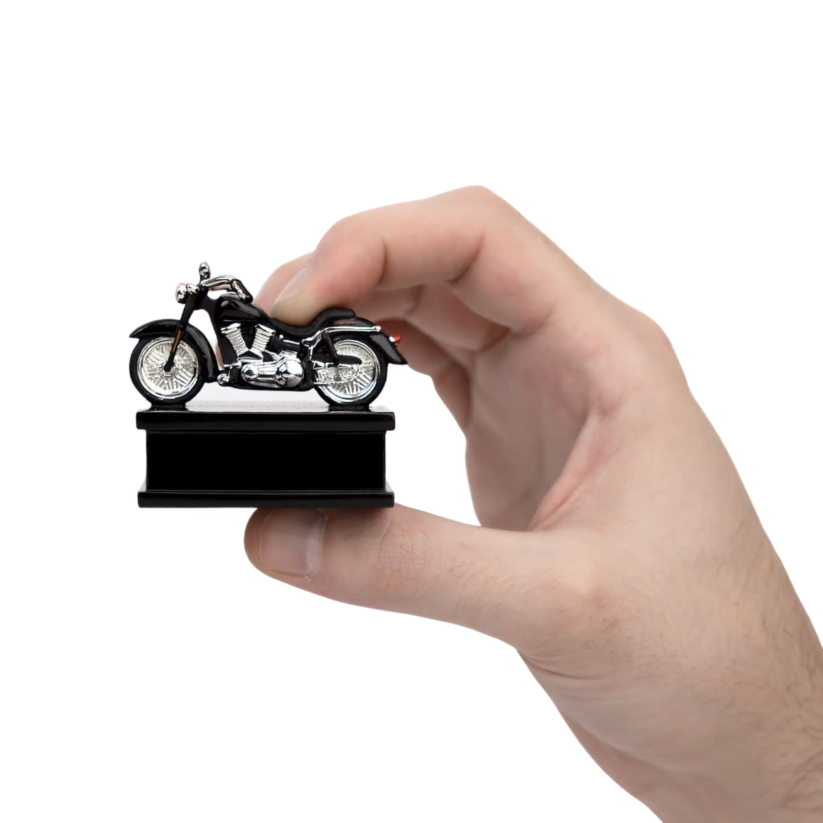 Mini Black & Chrome Motorcycle Keepsake Urn B35775