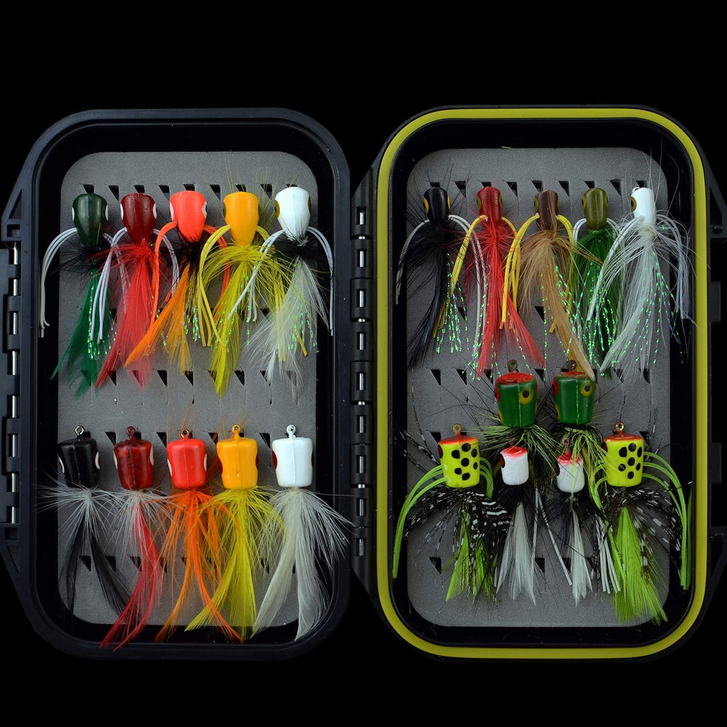 Fly Fishing Flies Kit with Waterproof Fly Box Pack of 2 T27423