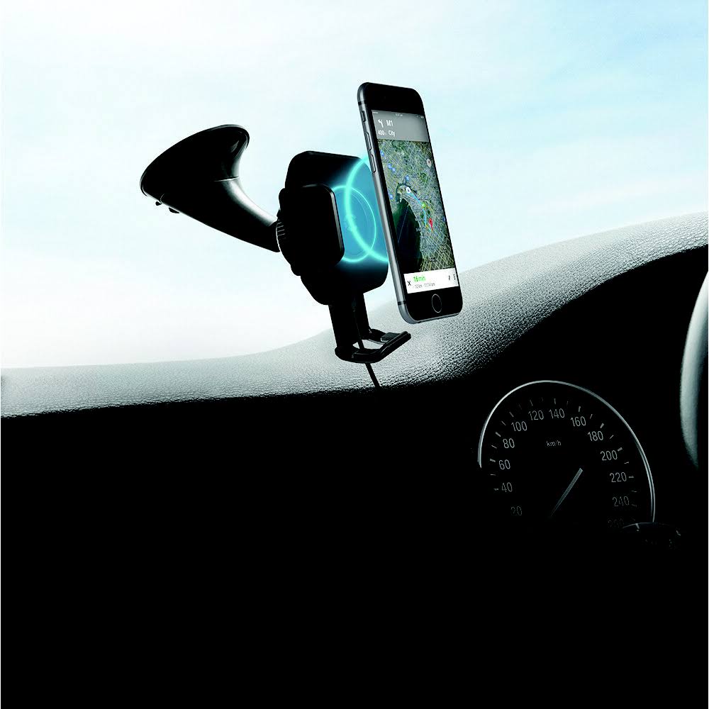 Wireless Smartphone Car Charger with Windshield Mount G929098