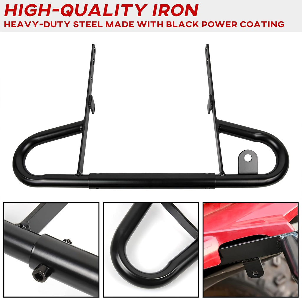 Black Aluminum Rear Bumper Assembly Kit for Yamaha Raptor 700 2006-2022, Pack of 2 U9945