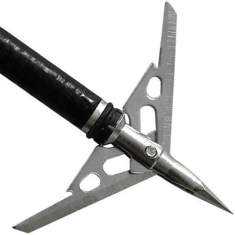 12Pcs 2-Blade Screw-In Arrowheads I34135