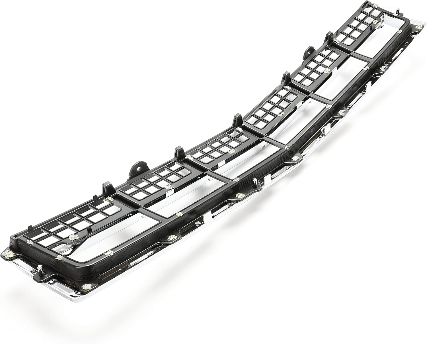 Silvery ABS Front Lower Mesh Grill Pack of 2 E50197