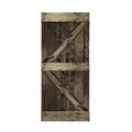 Espresso Solid Knotty Pine Wood Interior Sliding Barn Door Slab F92451