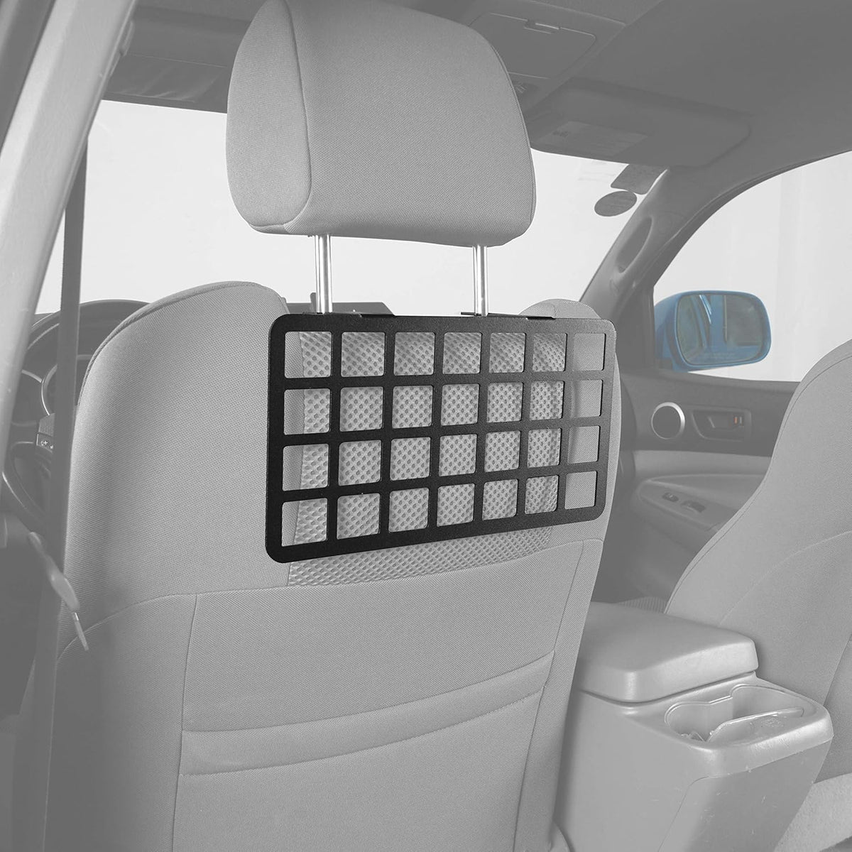 2PCS MOLLE Panel Seat Headrest Storage Metal Shelf for Toyota Tacoma 2005-2022 P617103