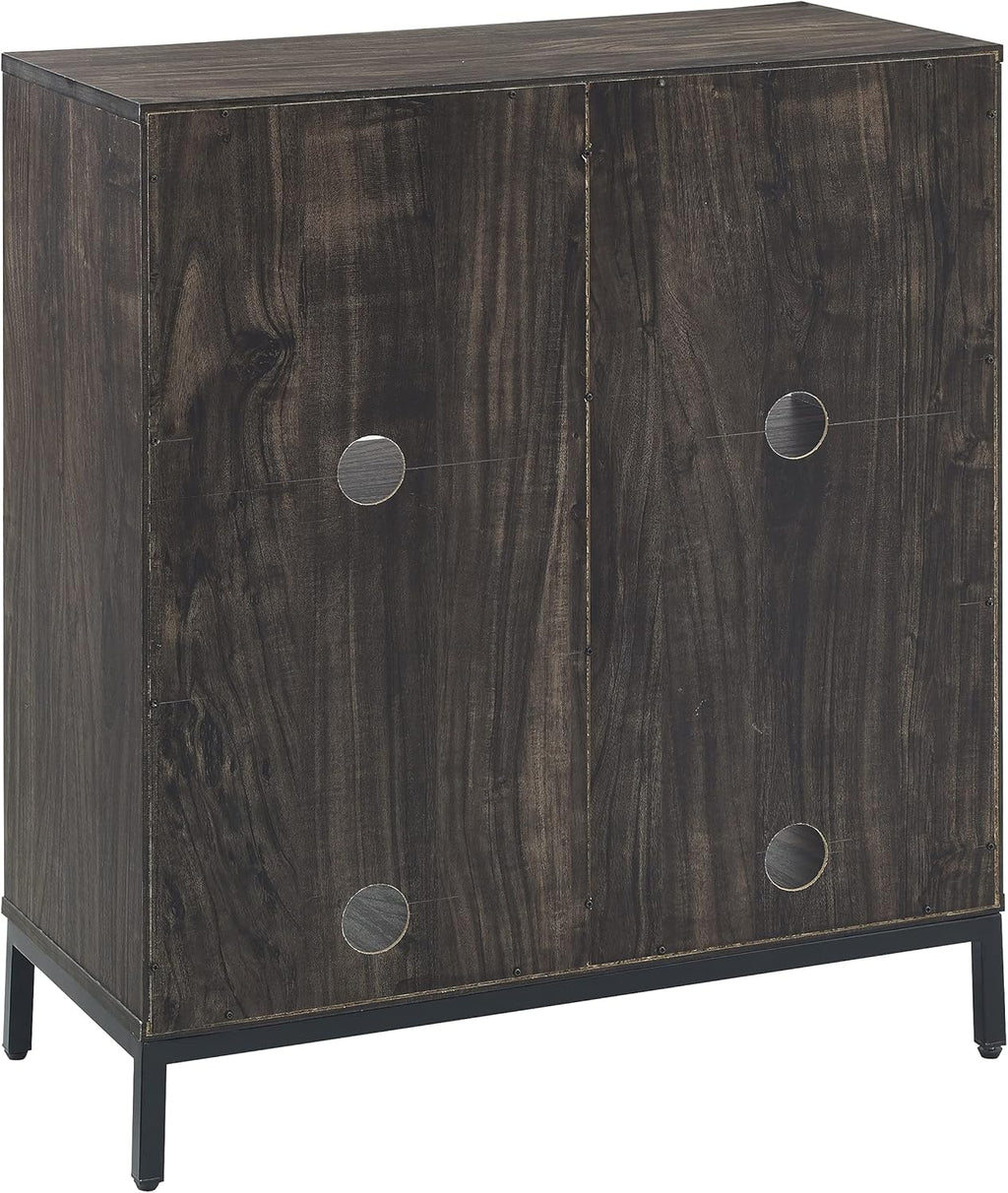 Brown Ash Record Storage Cube Bookcase B349242