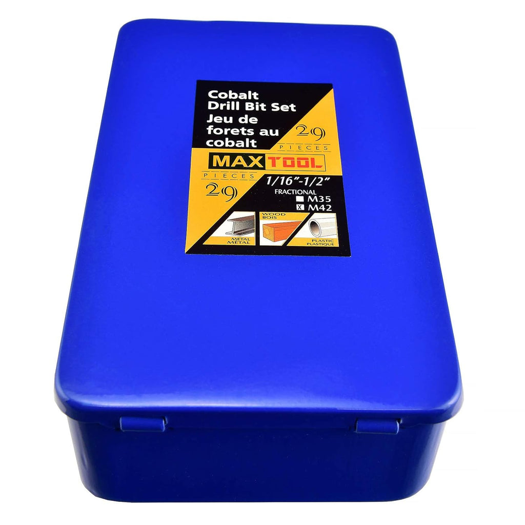 29 Piece Cobalt HSS M42 Twist Drill Bit Set Z271087