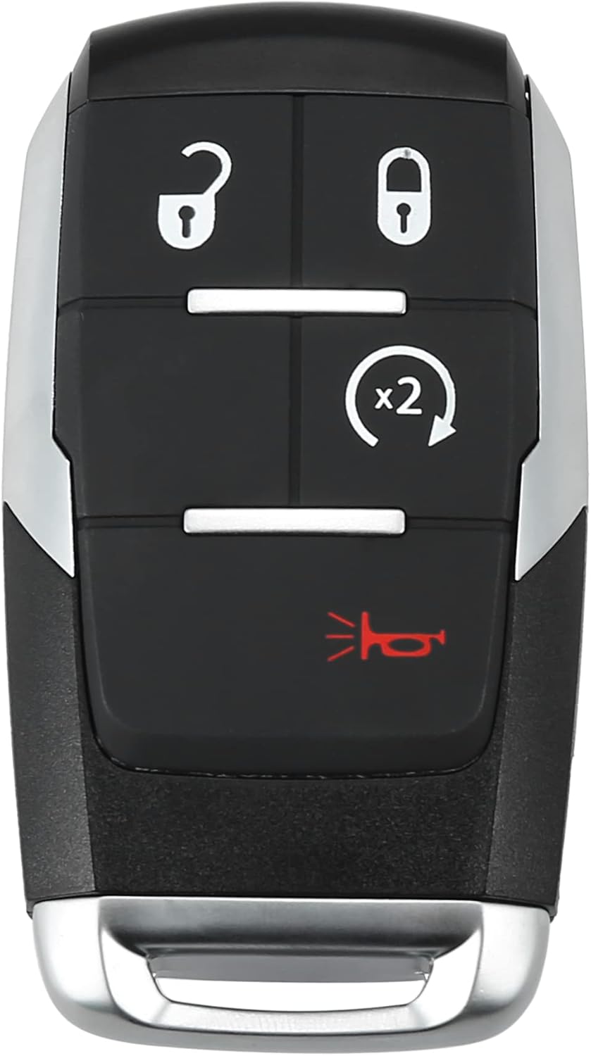 Replacement Keyless Entry Remote Car Key Fob 4 Buttons Pack of 2 N64097