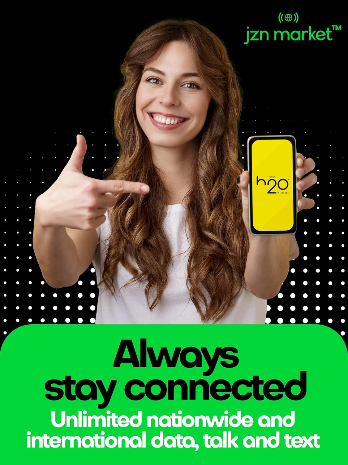 H2O Wireless SIM Card 90-Day Plan with 15GB High-Speed Data C4101