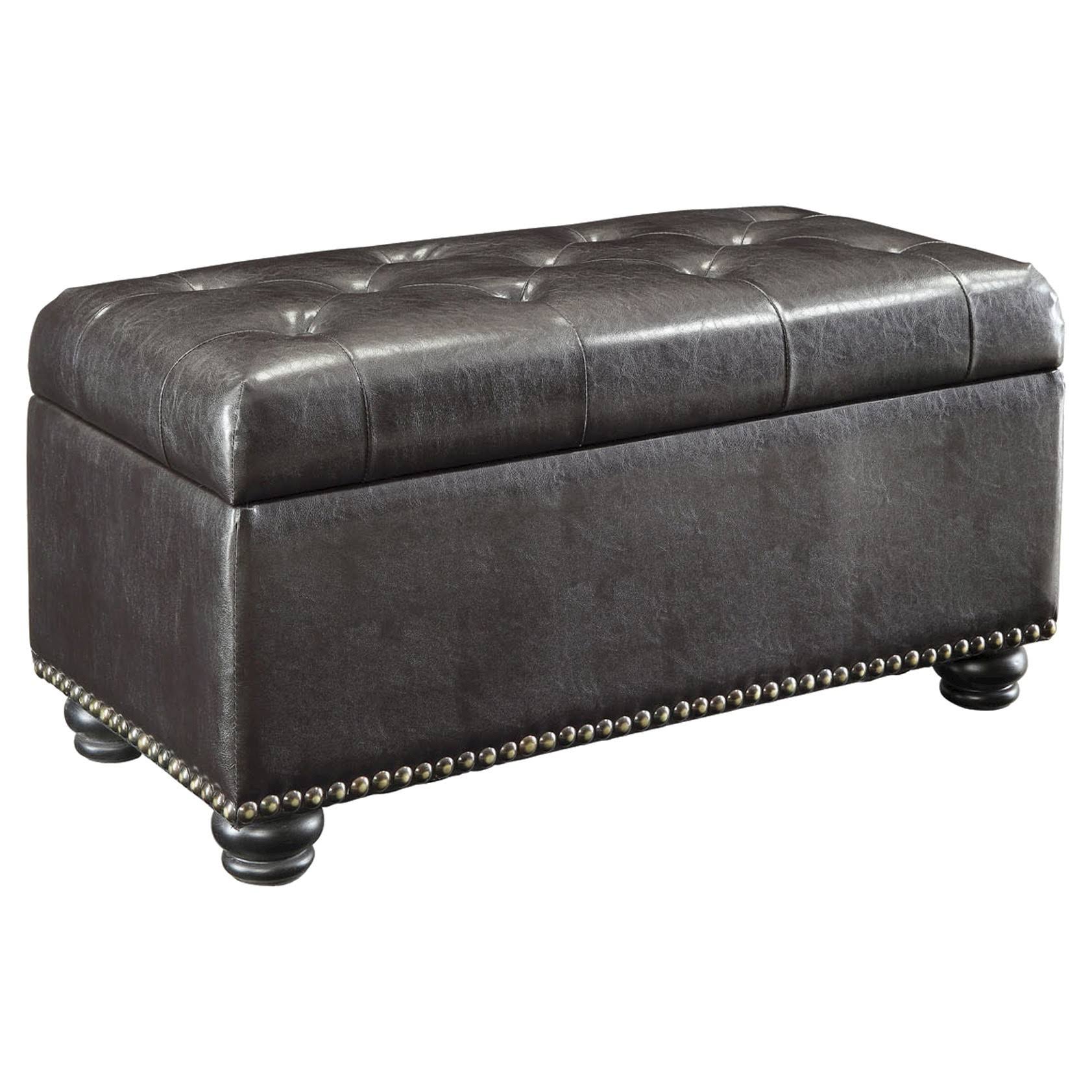 Brown Storage Ottoman M927