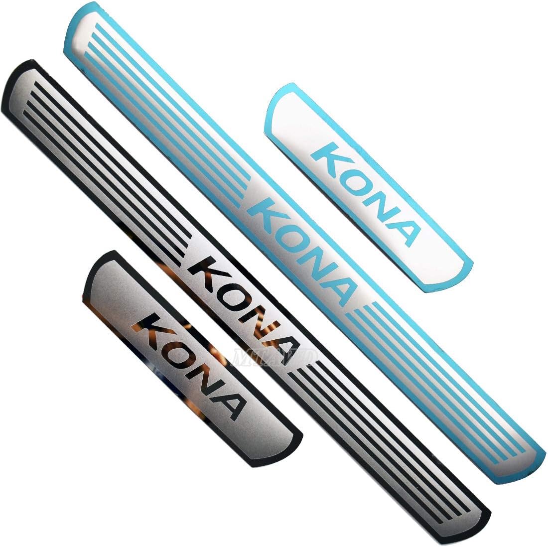 Red Stainless Car Door Sill Protectors Pack of 2 M103886