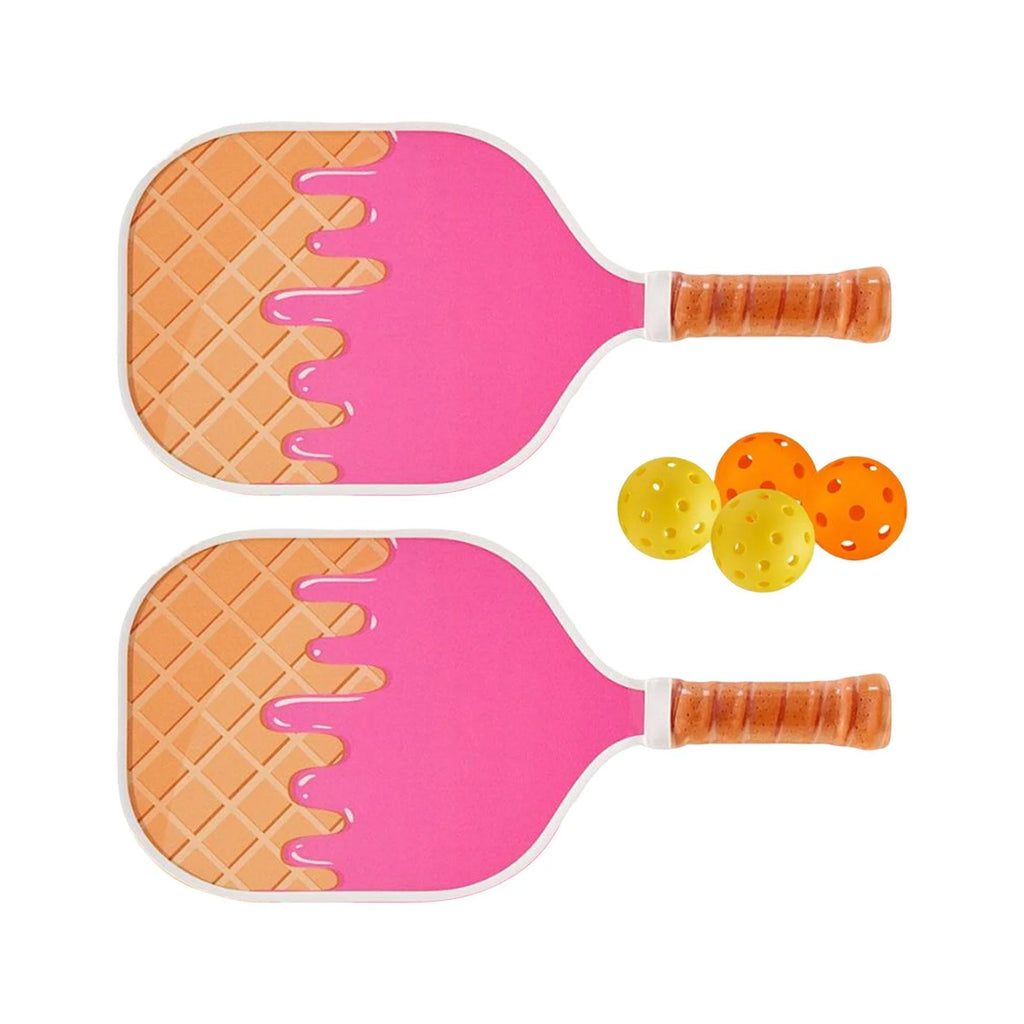Pickleball Paddle Set with 4 Pickleballs Comfort Grips G15225