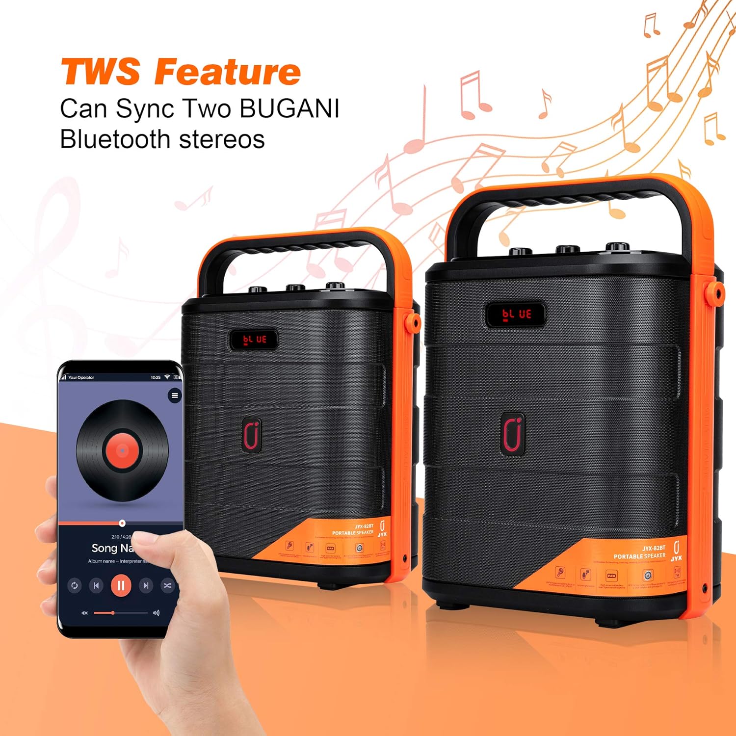 Rechargeable Bluetooth Karaoke Speaker with Microphone E164