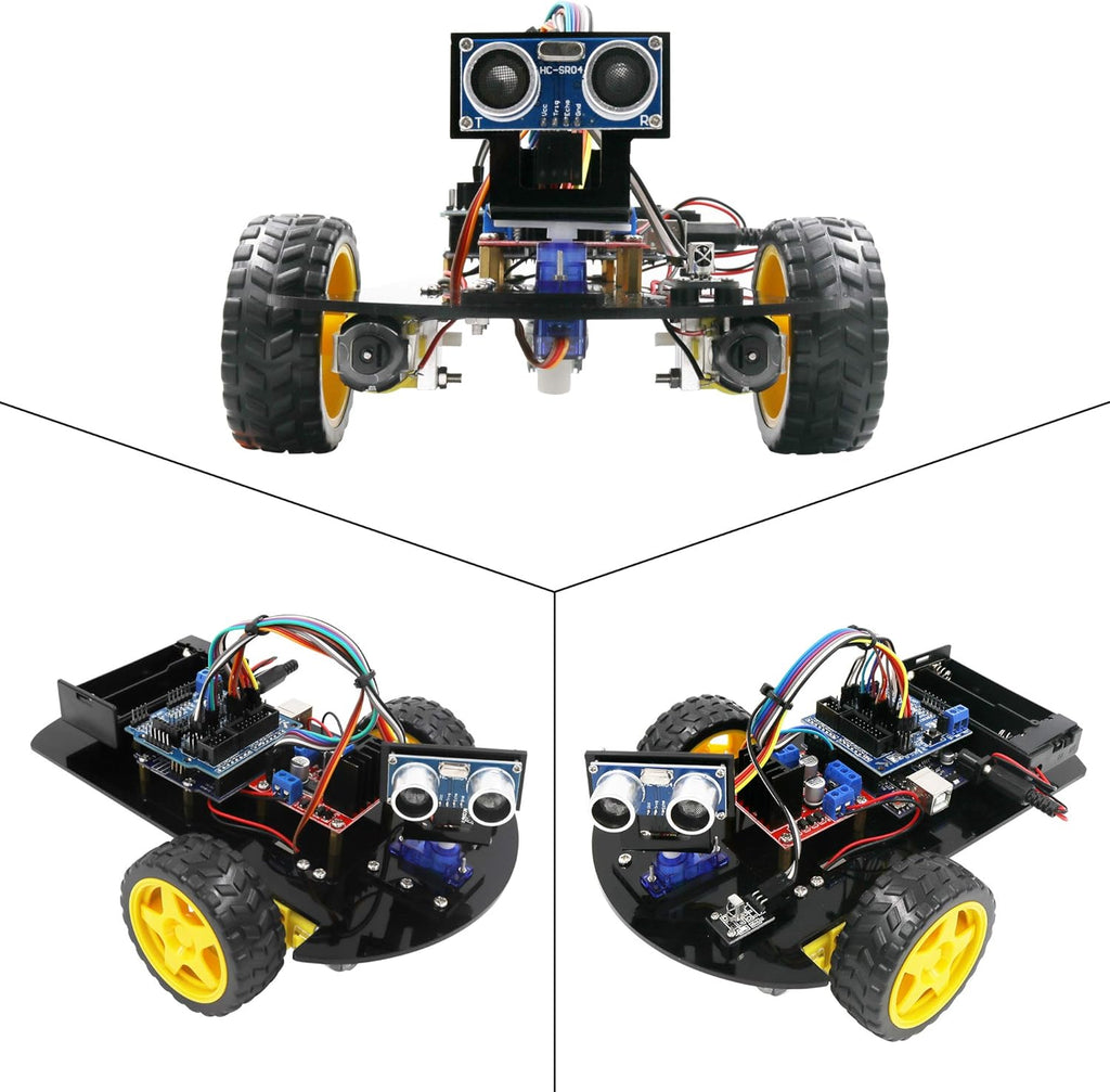 Smart Robot Car 2WD Chassis Kit with Ultrasonic Module DIY Kit B194206