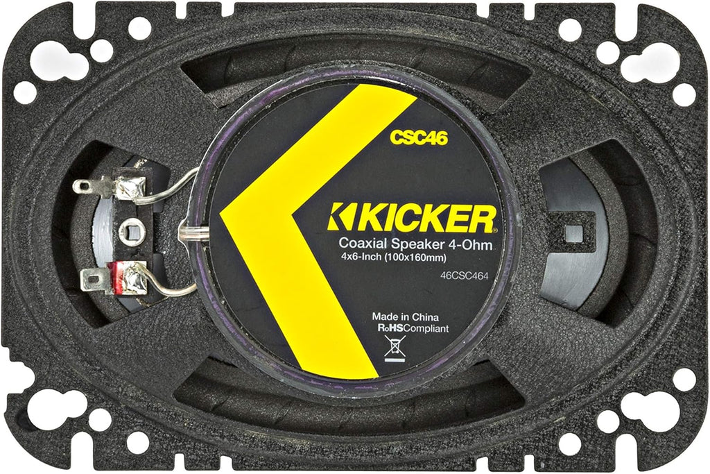 4 x 6 150 Watt 4 Ohm 2-Way Coaxial Speakers with Polypropylene Cone I906