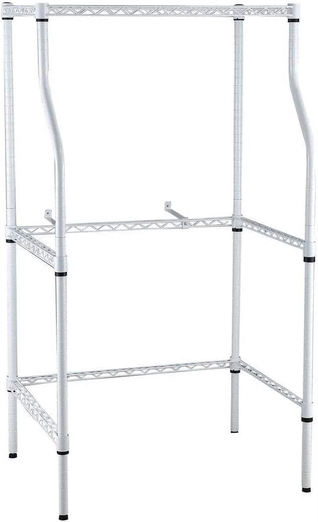 Laundry Sand, Space-Saving Washer-And-Dryer Rack, 23.6" D X 29.5" W X 53.1" H, White O1720