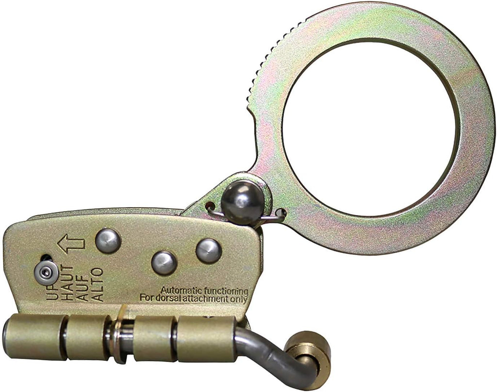 Self-Locking Rope Grab with 2.25 inch Connecting Eye, 5/8’’ Lifeline Rope, 310 lb. Capacity, Pack of 2 G342092