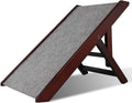 Wood Pet Ramp Adjustable Foldable Wide Dog Ramp N663356