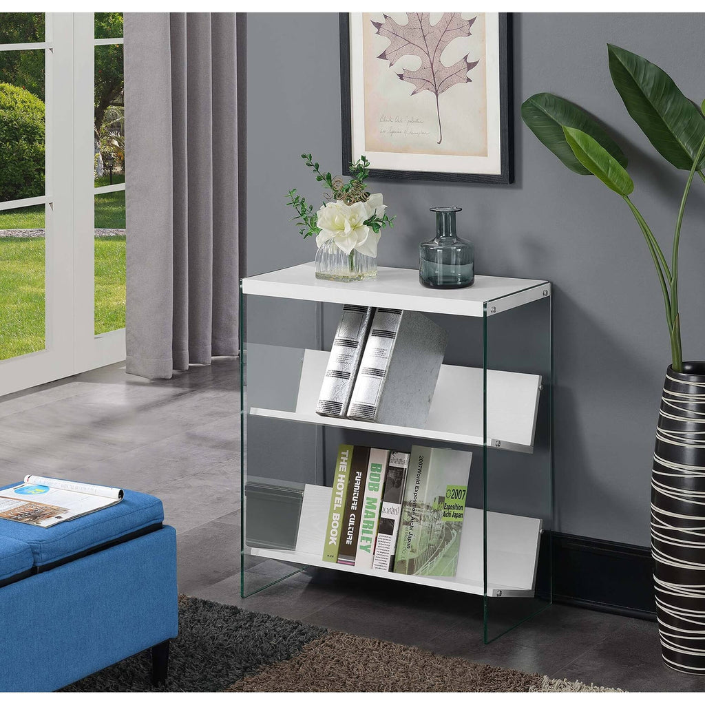 Glass/Wood Bookcase M4499