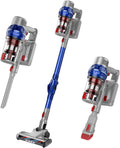 Cordless Stick Vacuum Cleaner with 380W 26Kpa Suction, 4 in 1 Lightweight, 180 Foldable Tube, 2200mAh Battery H873