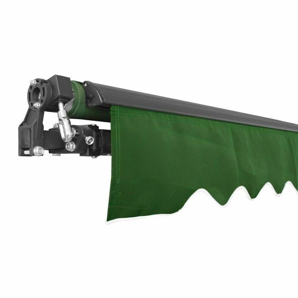 12 x 10 ft. Black Frame Retractable Patio Canopy Awning S669332