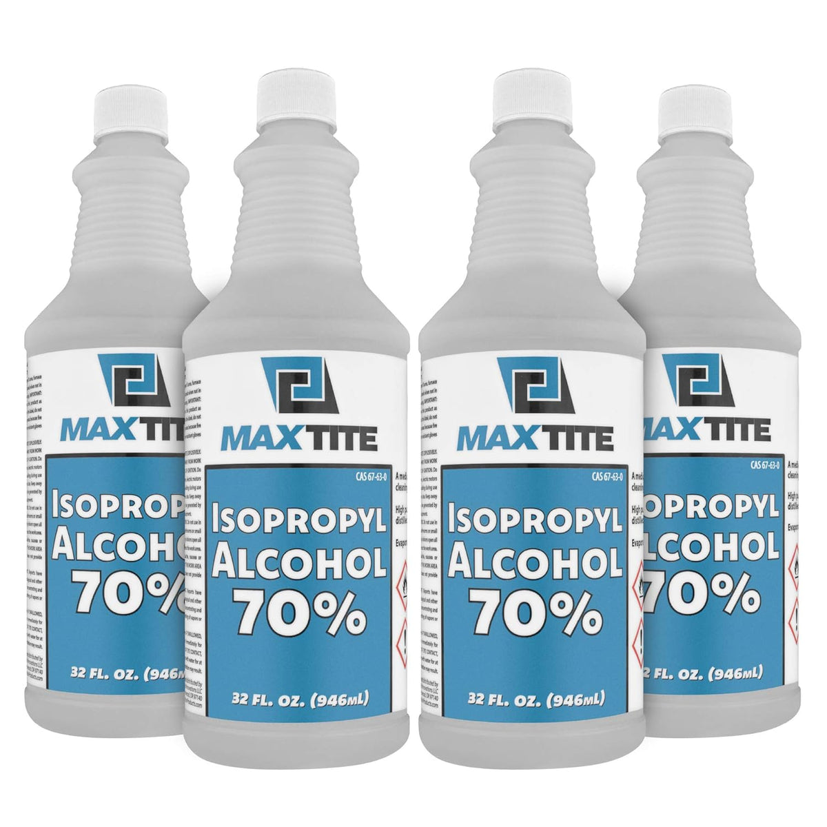 Isopropyl Alcohol 70% 4 Gallons (32oz, 16 Pack) Pack of 2 T441912