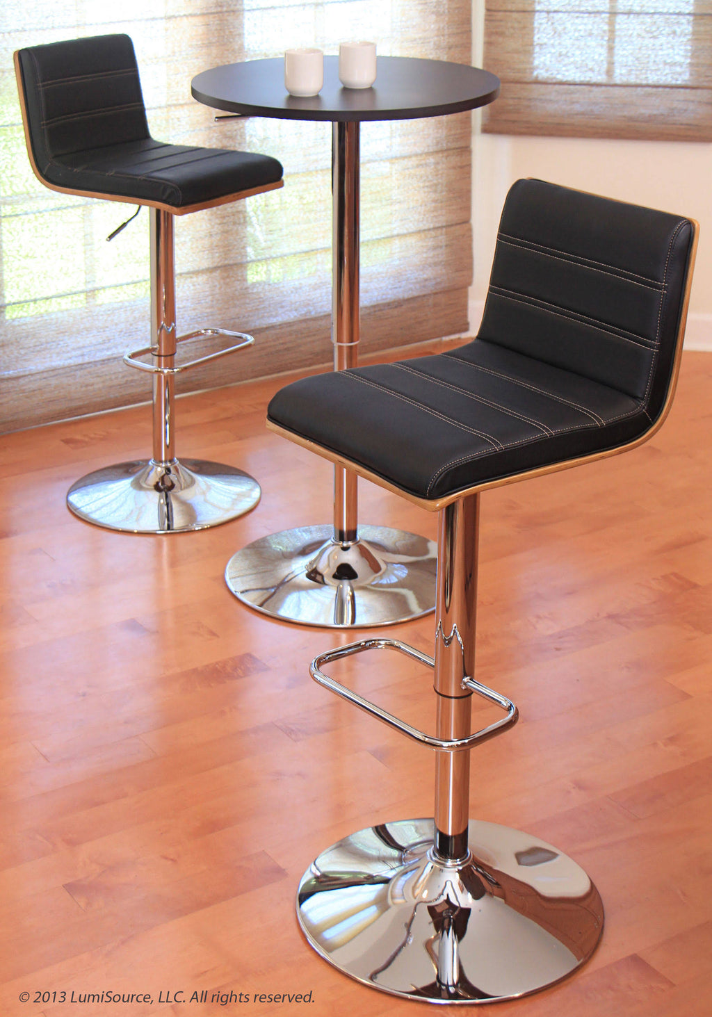 Walnut/Black Barstool J531