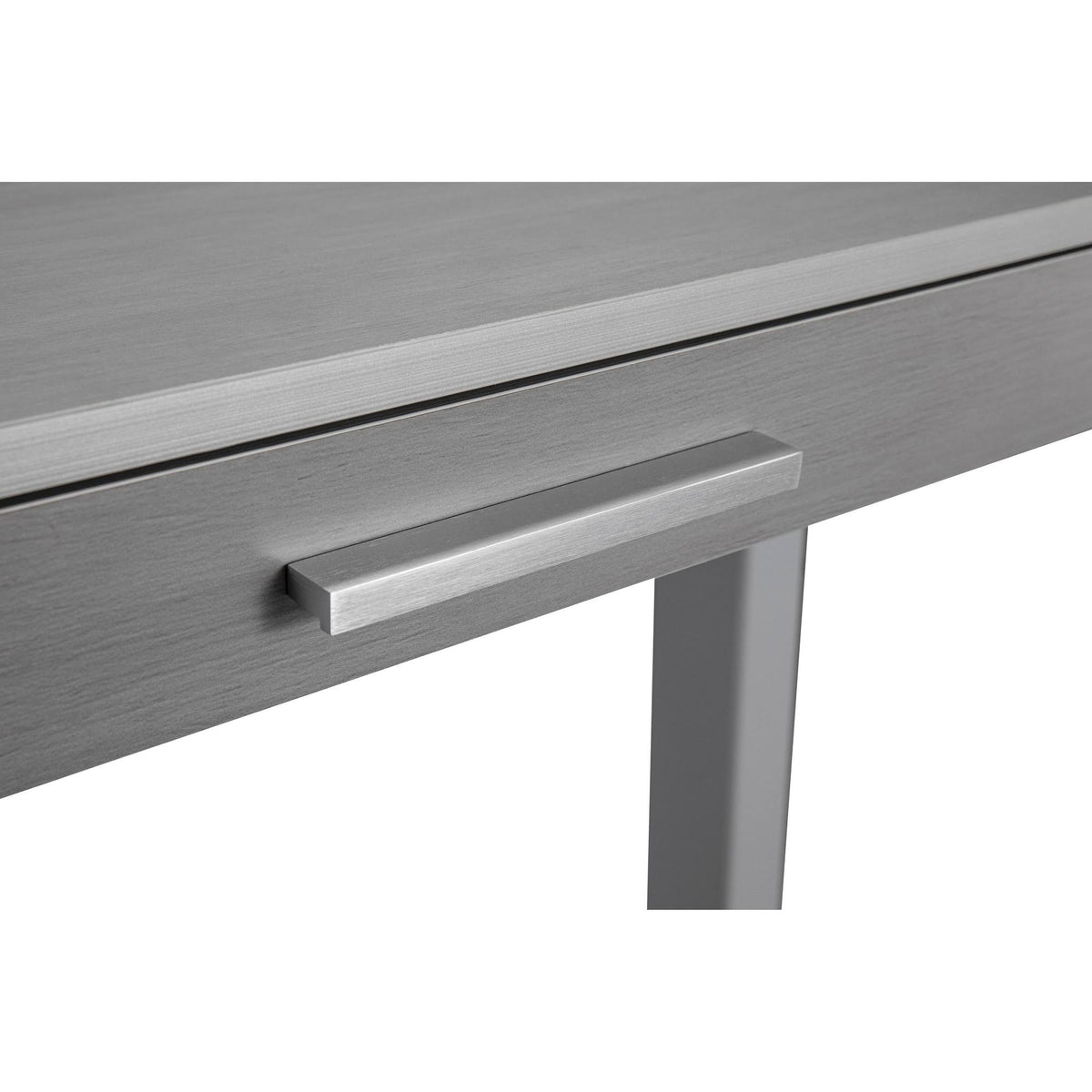 Rectangular Gray Standing Desk with Adjustable Height T8599