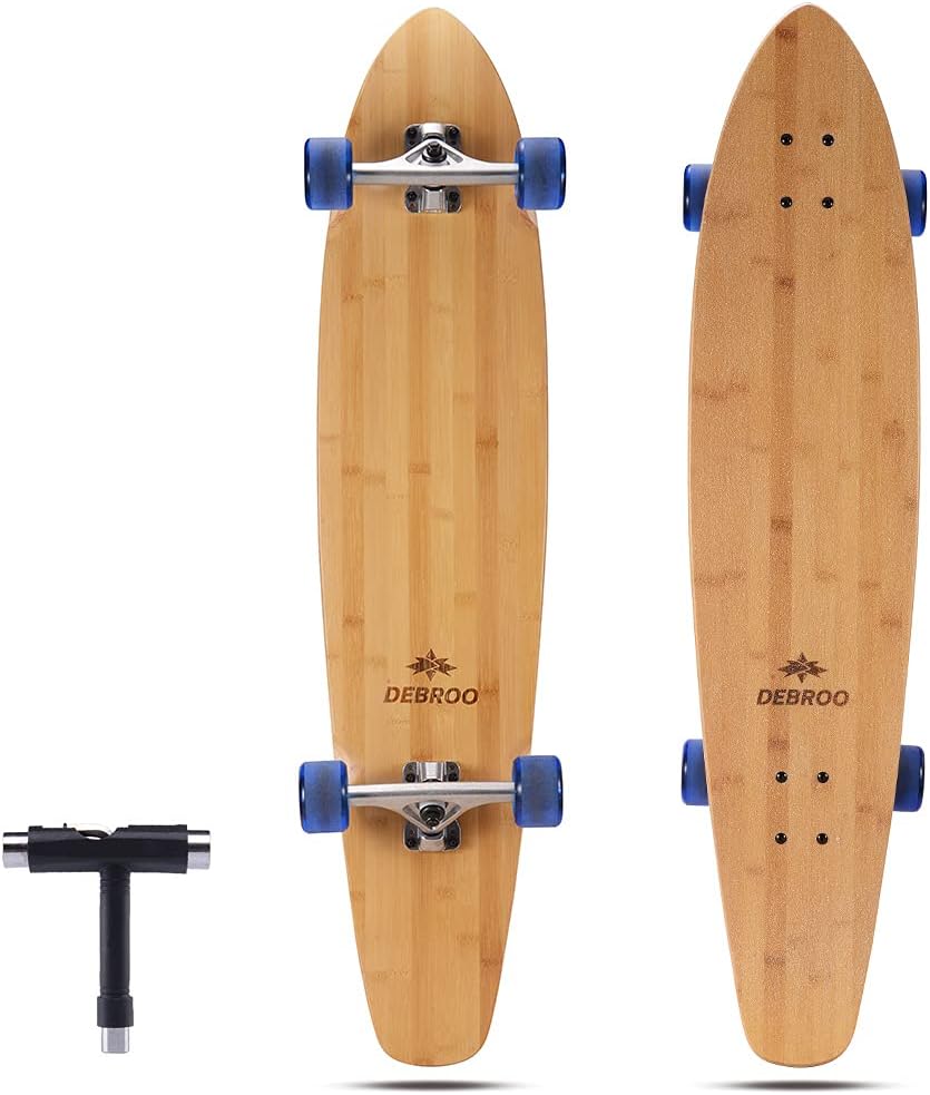 42 Inches Bamboo Longboard Cruiser Pack of 2 D1414