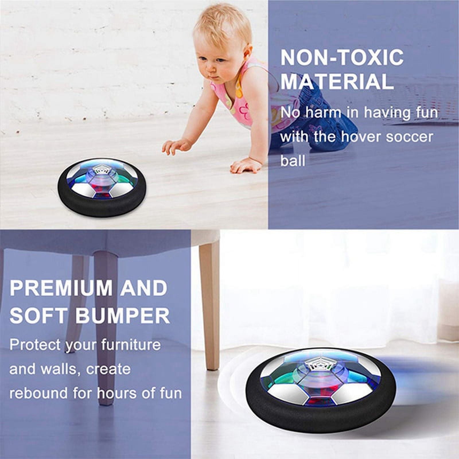 LED Hover Soccer Ball USB Charging Electric Air Cushion Indoor Toy L908900