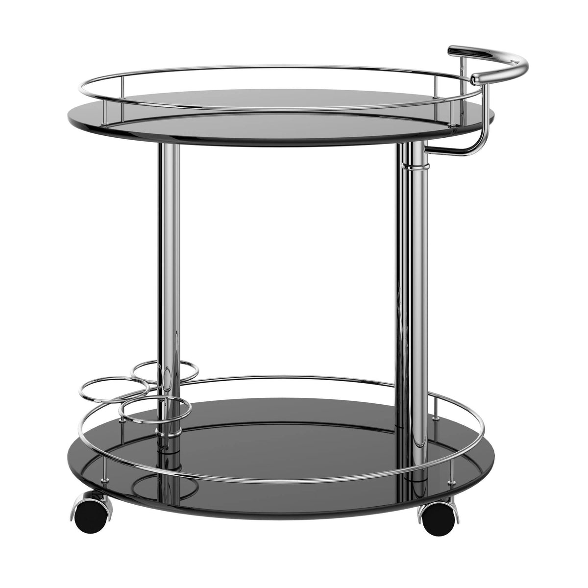 Grey 2-Tier Bar Cart O5454