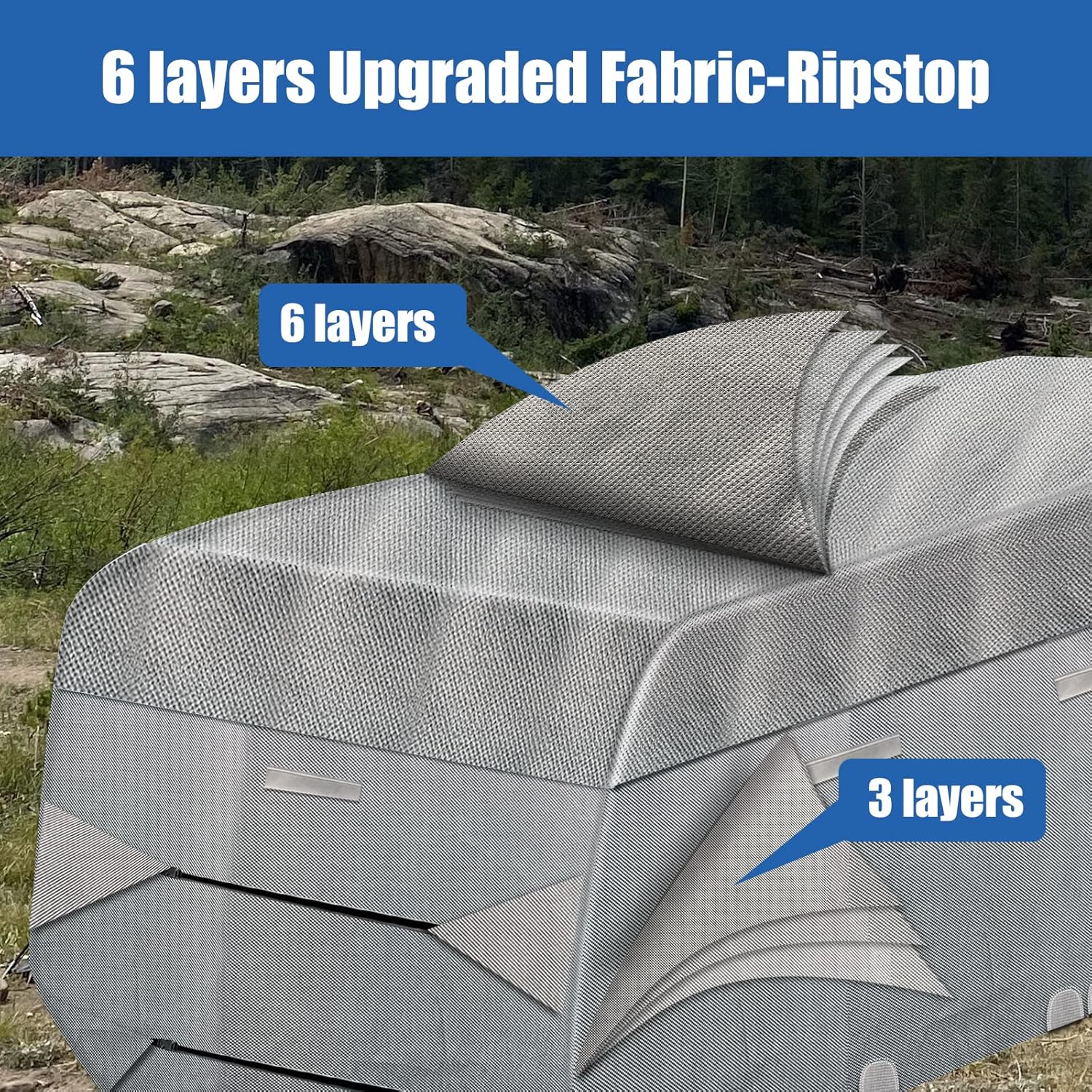 6 Layers Windproof Anti-Scratch UV Resistant RV Cover B139