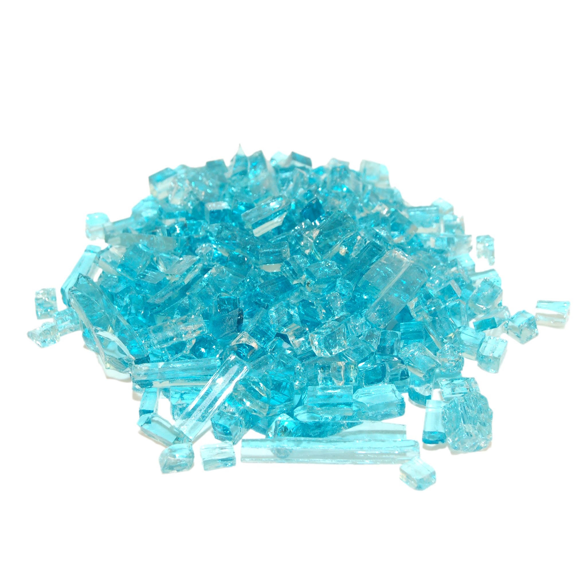 Caribbean Blue Reflective Fire Glass 10 lbs I4446