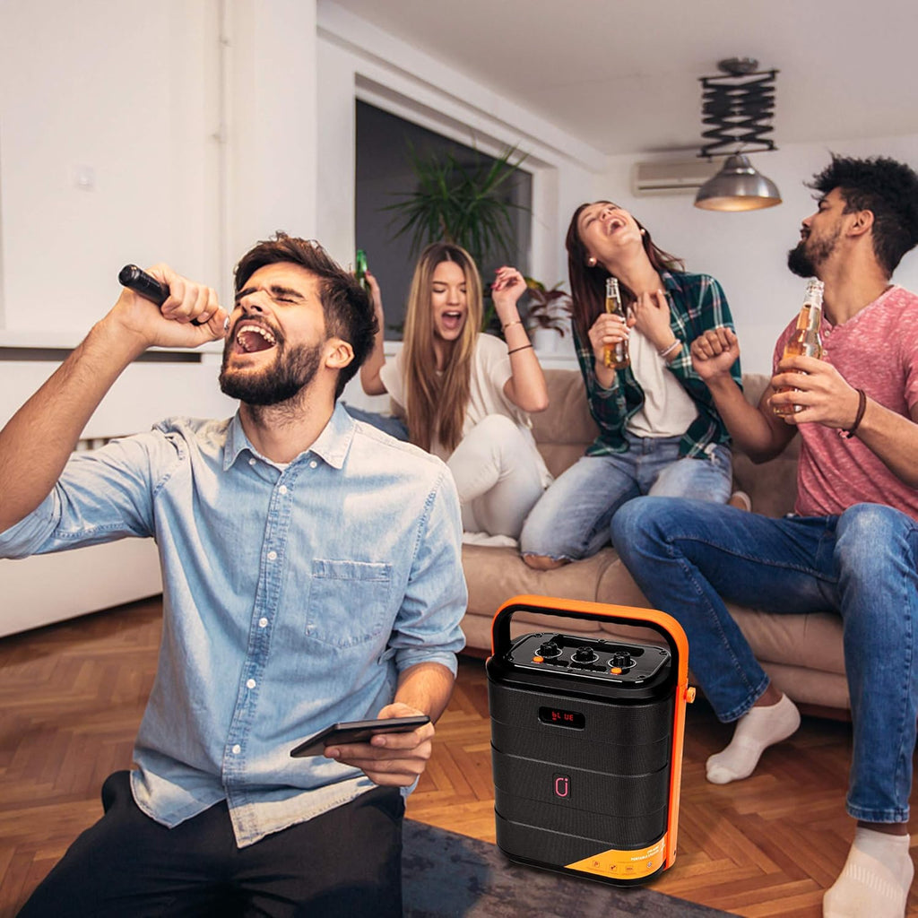 Rechargeable Bluetooth Karaoke Speaker with Microphone E164