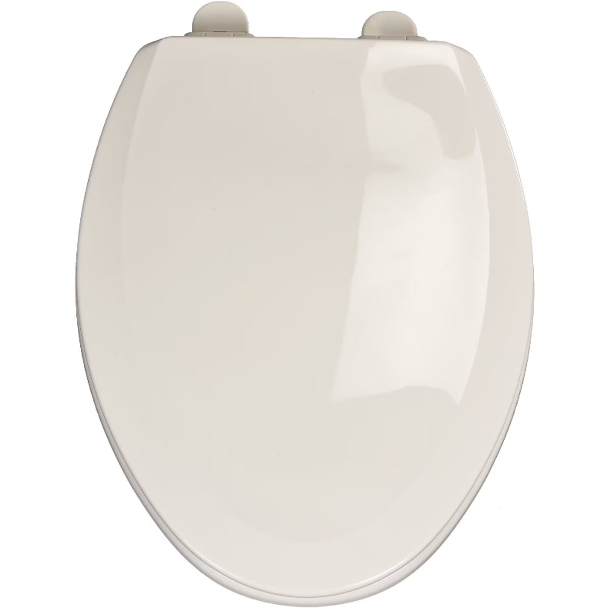 White Wood Elongated Toilet Seat with Slow Close S2147