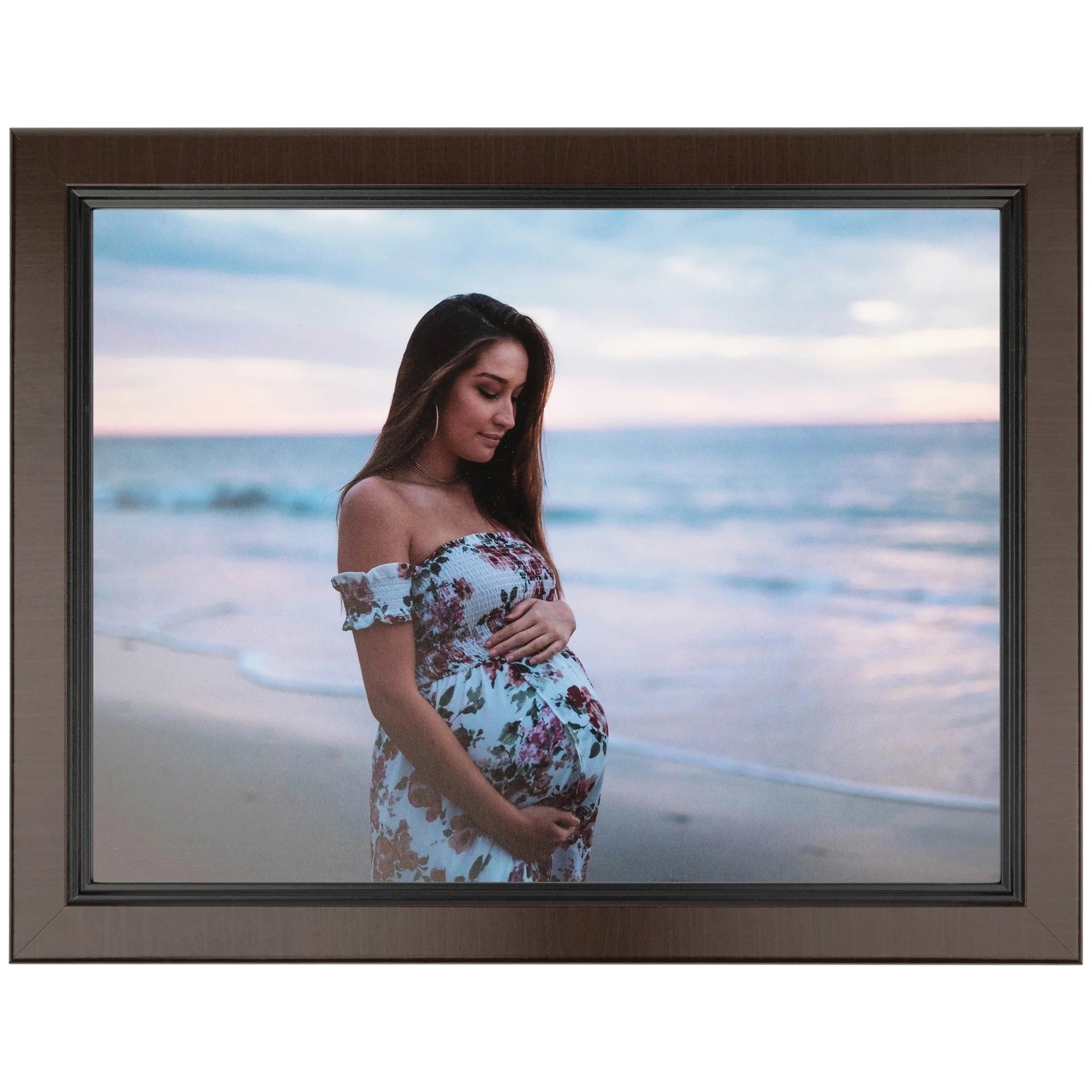 20x24 Inch Windsor Walnut Picture Frame with Plexi Glass F965