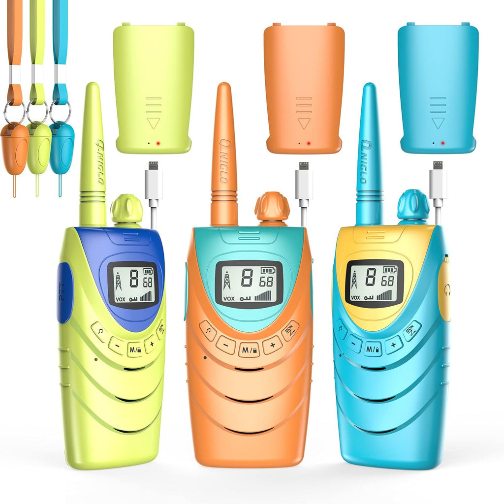4 Pack Rechargeable Walkie Talkies, 22 Channels FRS 2 Way Radios I28769