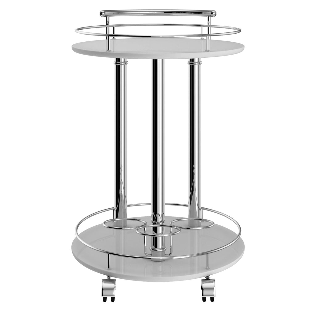 Grey 2-Tier Bar Cart O5454