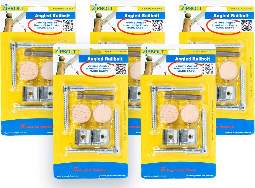 Angled Railbolt 5 Pack A1052