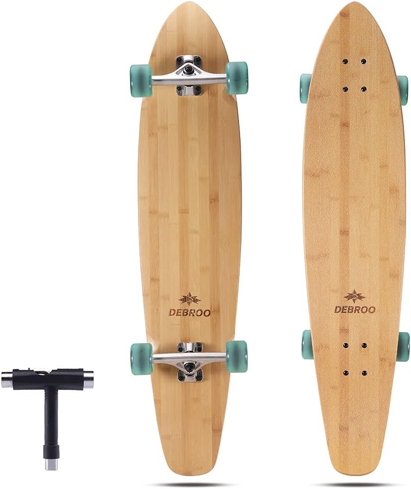 42 Inches Bamboo Longboard Cruiser Pack of 2 D1414