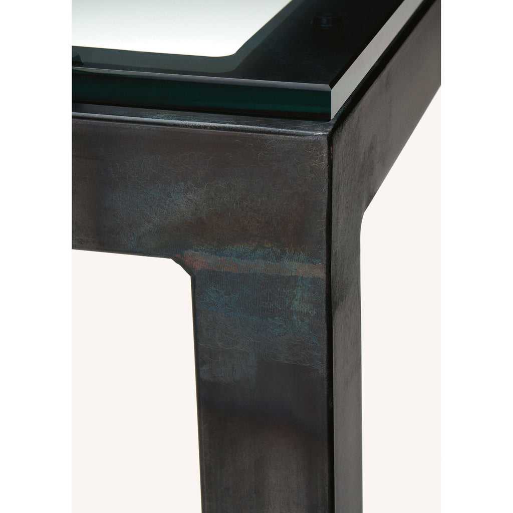 Grey Console Table with Quartz Top P248477