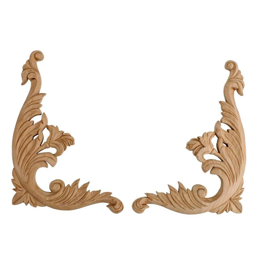Medium Carved Wood Scroll F3008