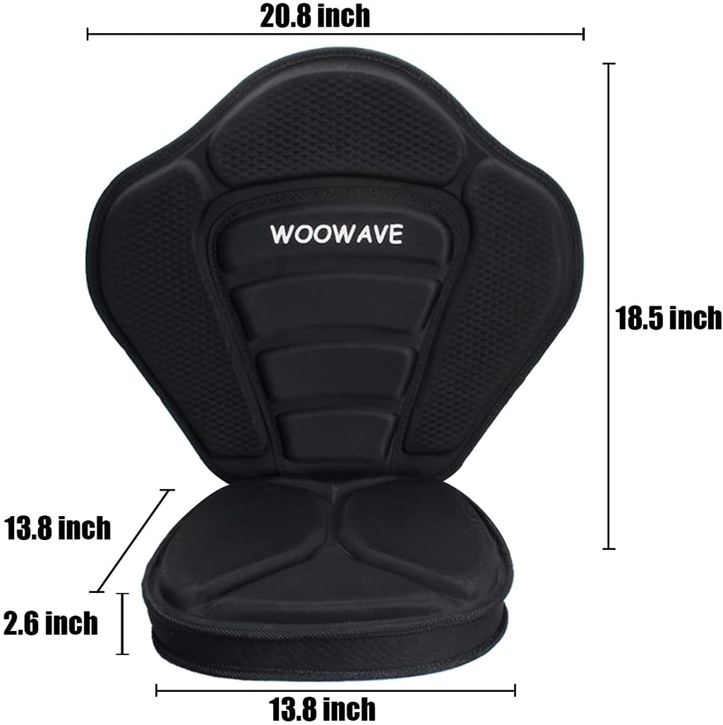Thickened Kayak Seat with Detachable Back Storage Bag D1322