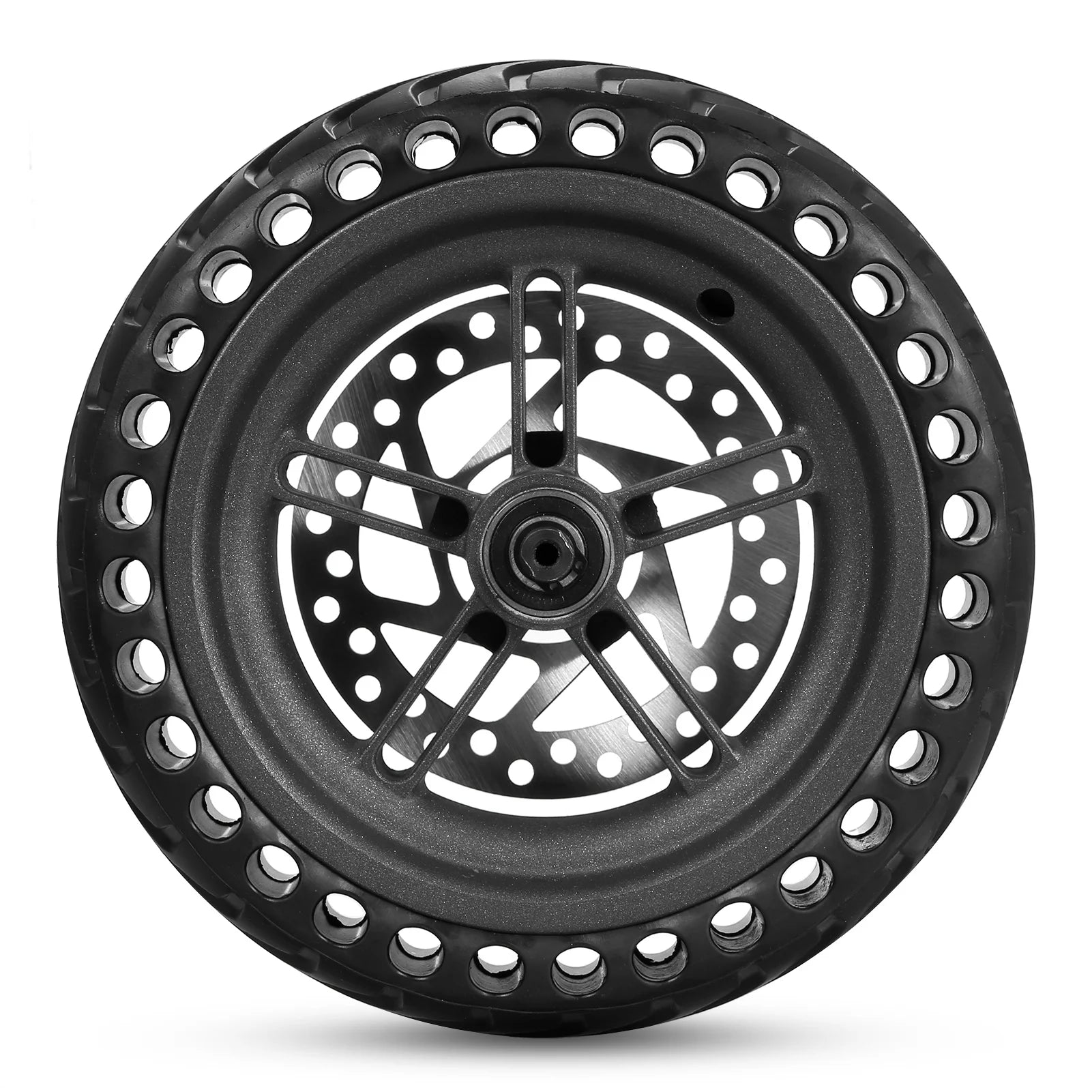 8.5 inches Solid Electric Scooter Rear Tire with Wheel Hub Disc Brake Set A169471