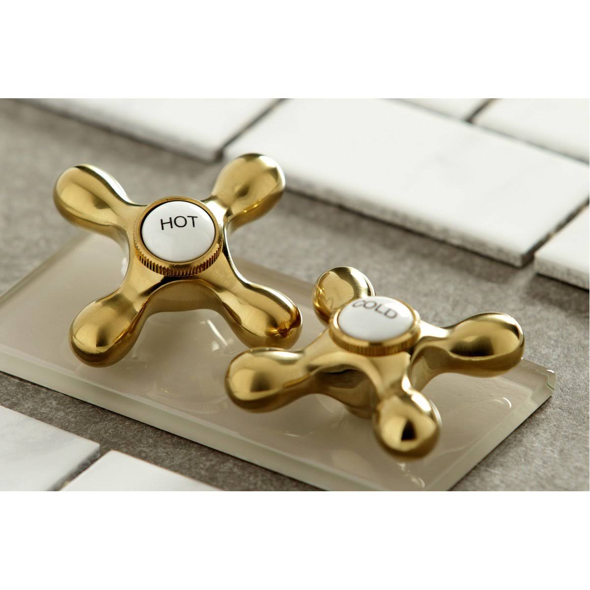 Polished Brass Wall Mount Bathroom Faucet S516802