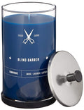 Scented Soy Wax Candle in Glass Jar with Leather, Smoke & Lavender K412802