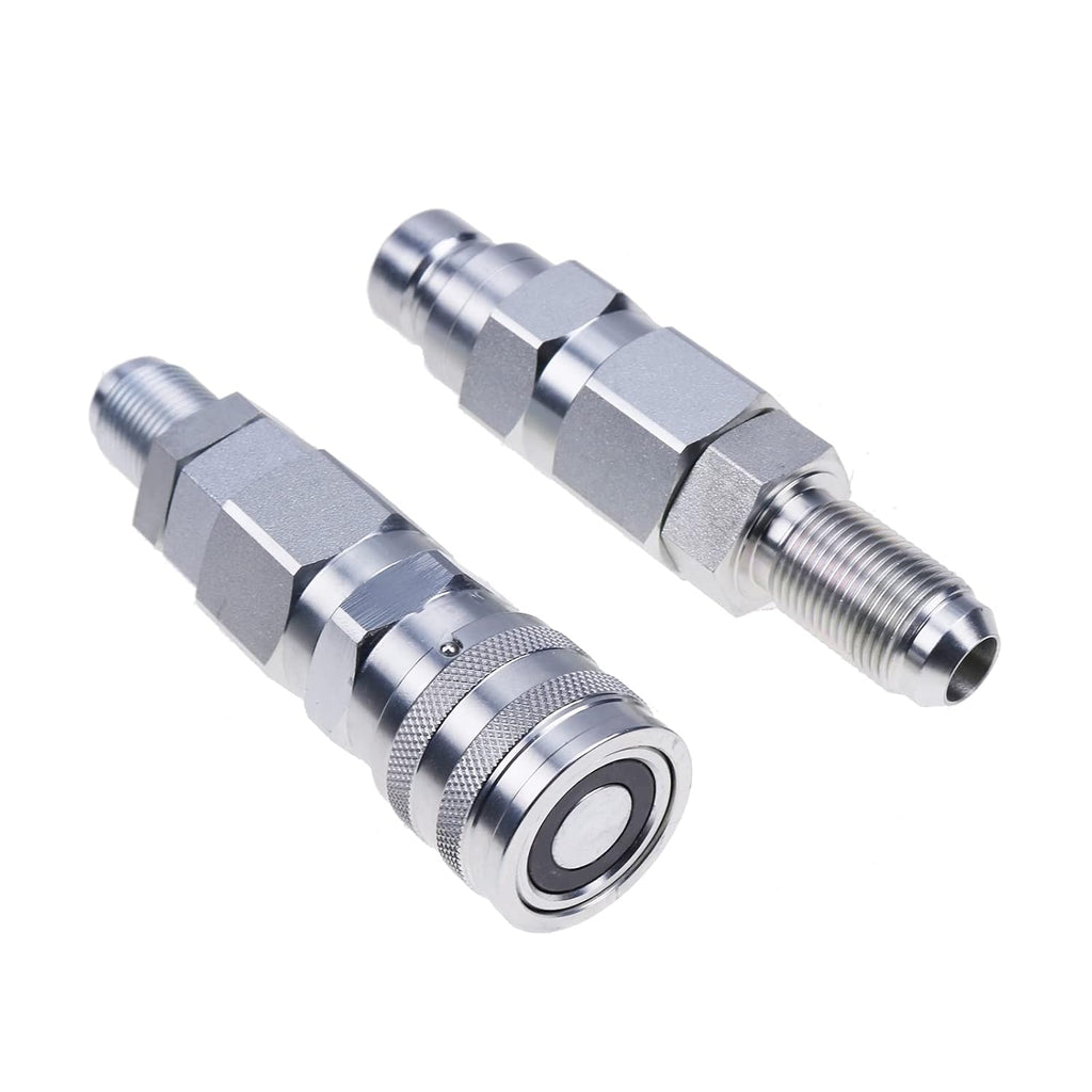 10 JIC Thread 1/2 Flat Face Hydraulic Quick Connect Coupler Set R563525