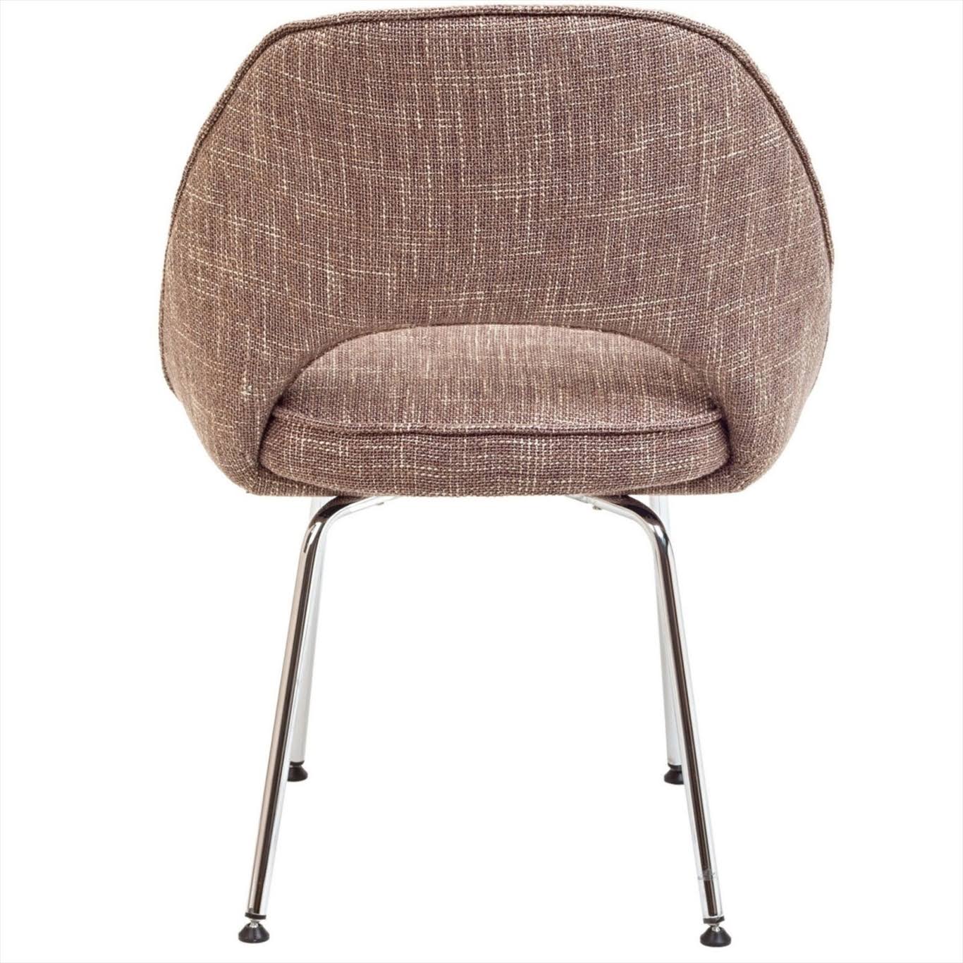 Oatmeal Fabric Dining Side Chair T5497