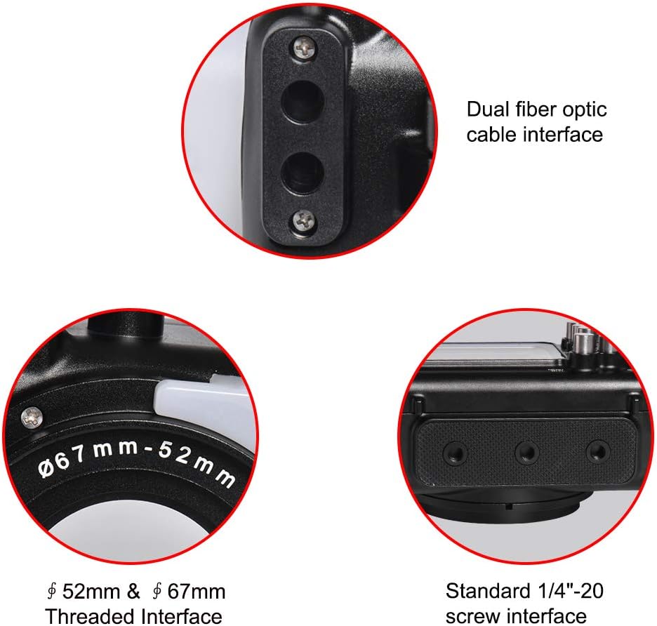 Black Aluminum Underwater Housing for Olympus TG-6 P5630