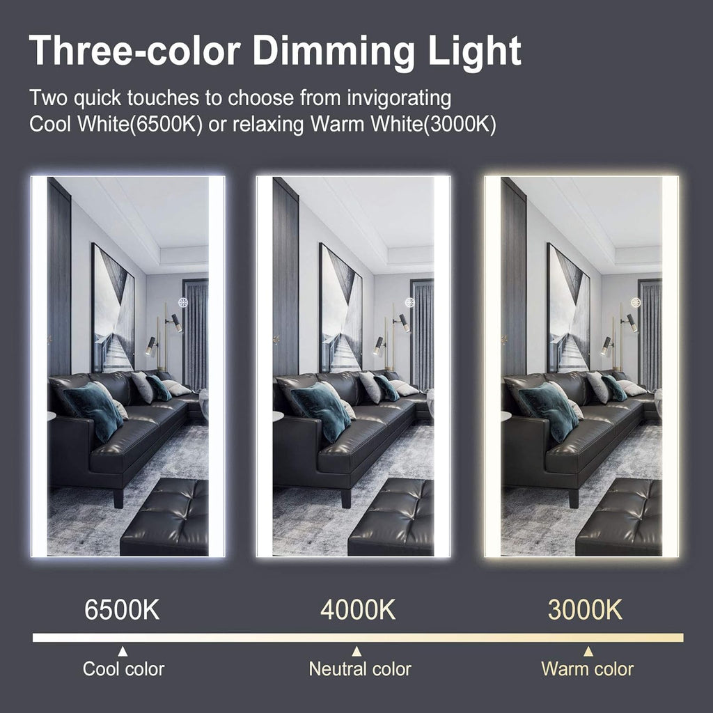 47x22 Full Length LED Wall Mounted Mirror F427836