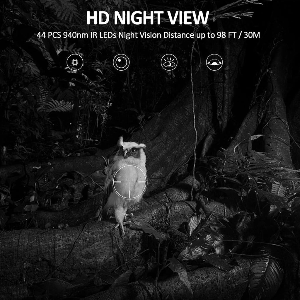 4K 30MP WiFi Wireless Trail Camera with Night Vision F557007
